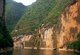 China: Misty Gorge, one of the Three Little Gorges on the Daning River off the Yangtze (Yangzi) River, near Wushan and The Three Gorges, Chongqing Municipality