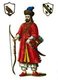 Italy / China: Marco Polo (c.1254—1324) depicted wearing 'Tartar' dress, 19th century